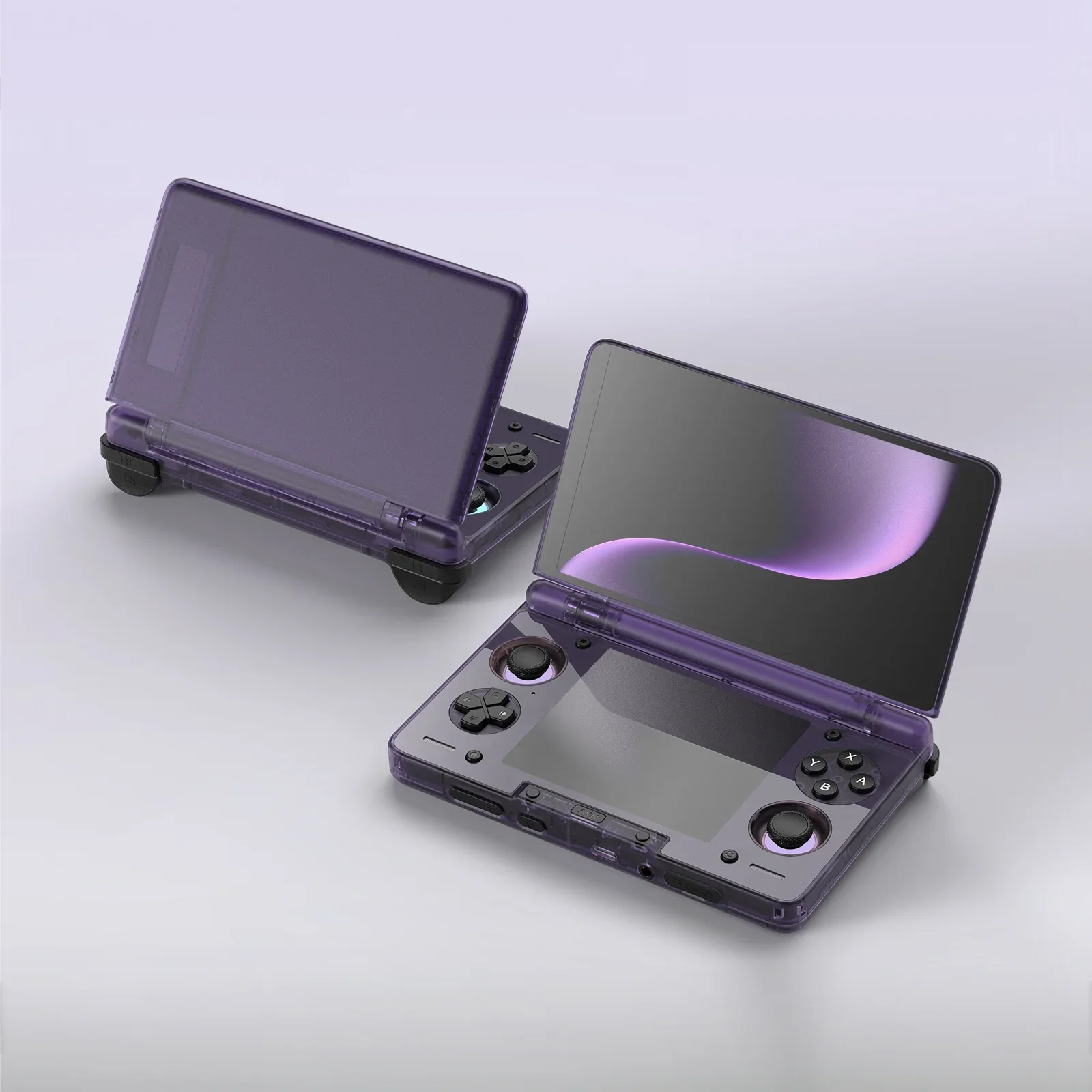 The AYN Thor in clear purple